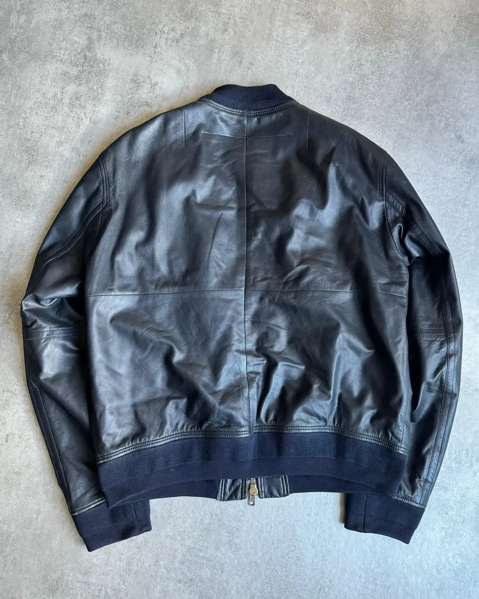 SS2013 Givenchy Black Leather Brut Leather Jacket by Riccardo Tisci HVSIgvK 4