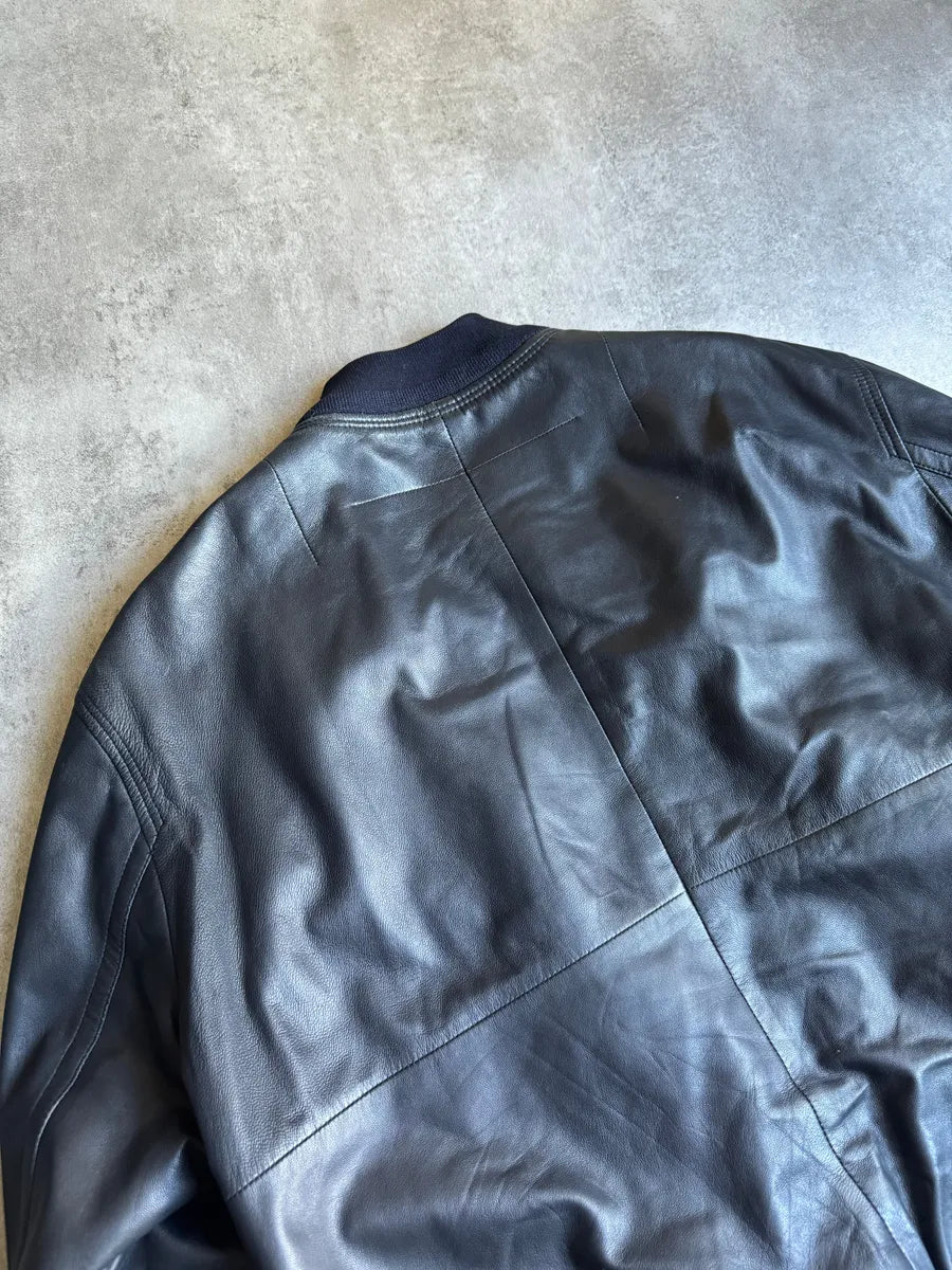 SS2013 Givenchy Black Leather Brut Leather Jacket by Riccardo Tisci HVSIgvK 5