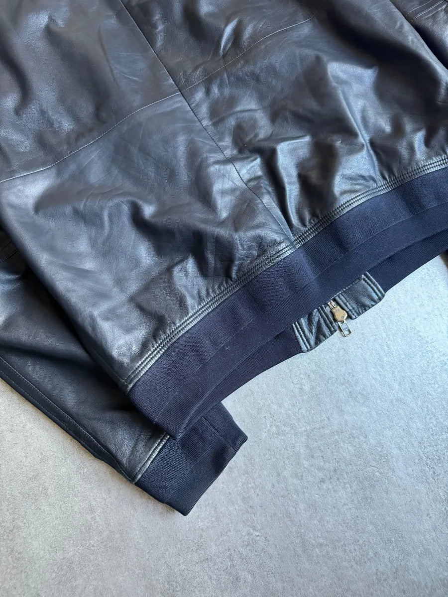 SS2013 Givenchy Black Leather Brut Leather Jacket by Riccardo Tisci HVSIgvK 6