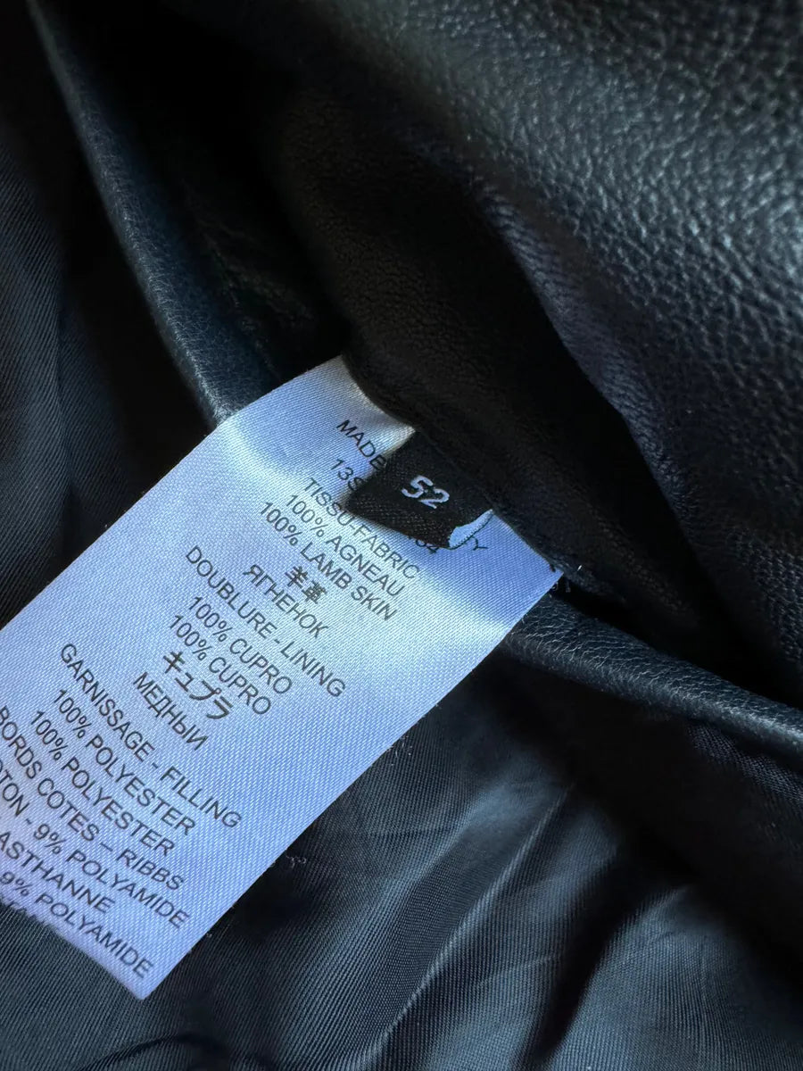 SS2013 Givenchy Black Leather Brut Leather Jacket by Riccardo Tisci HVSIgvK 8