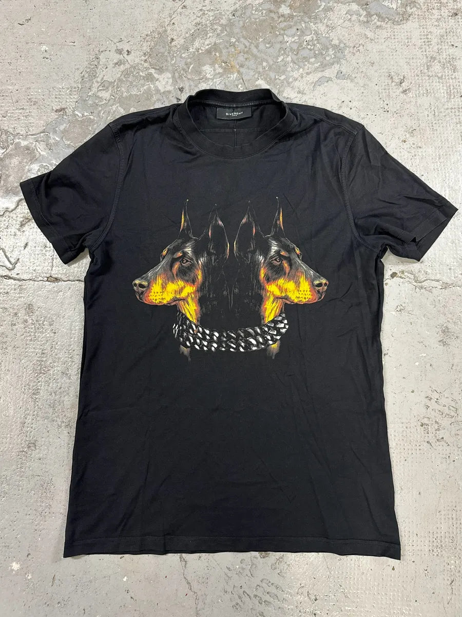 SS2013 Givenchy Doberman Dogs Black T-Shirt by Riccardo Tisci PWQCDto 0
