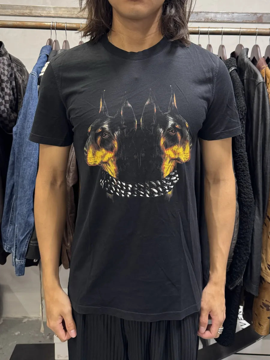 SS2013 Givenchy Doberman Dogs Black T-Shirt by Riccardo Tisci PWQCDto 1