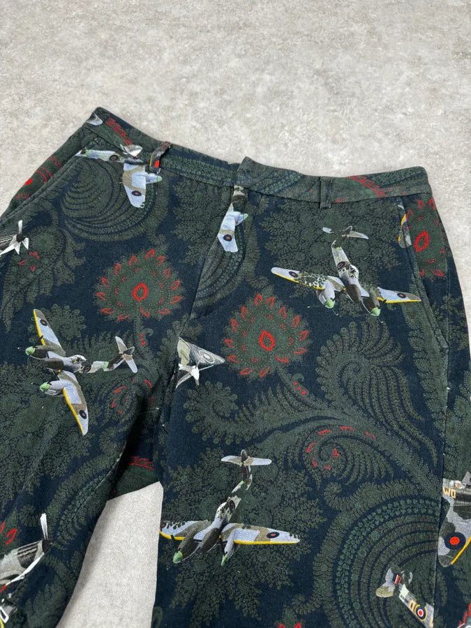 SS2013 Givenchy Green Tropical Planes Shorts by Riccardo Tisci MciqmHB 5