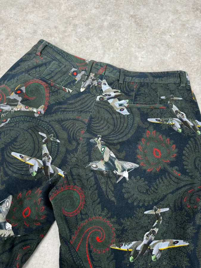 SS2013 Givenchy Green Tropical Planes Shorts by Riccardo Tisci MciqmHB 6
