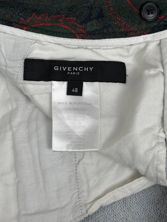 SS2013 Givenchy Green Tropical Planes Shorts by Riccardo Tisci MciqmHB 8