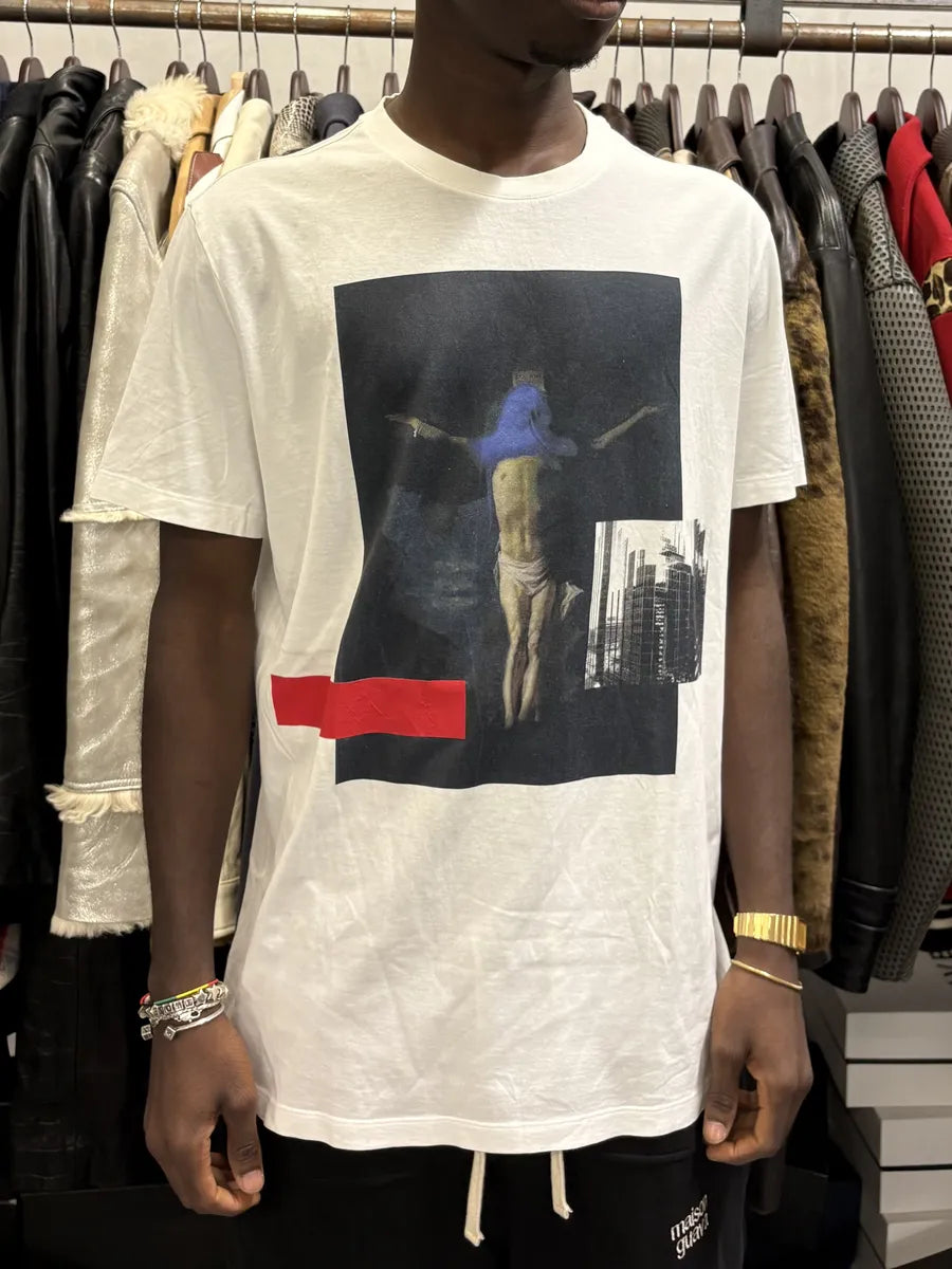 SS2013 Givenchy Jesus Modern Art White T-Shirt by Riccardo Tisci klVVXCr 1