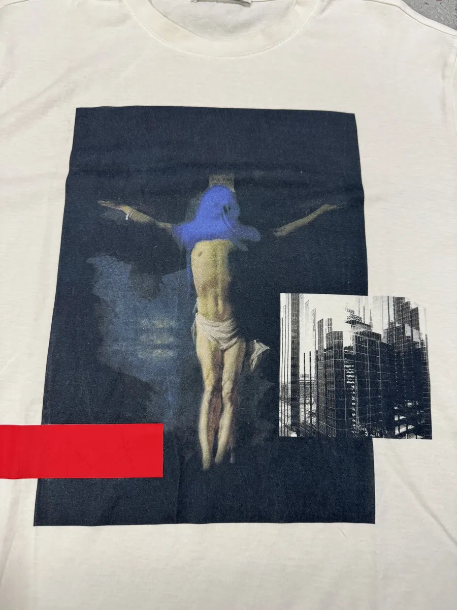 SS2013 Givenchy Jesus Modern Art White T-Shirt by Riccardo Tisci klVVXCr 5