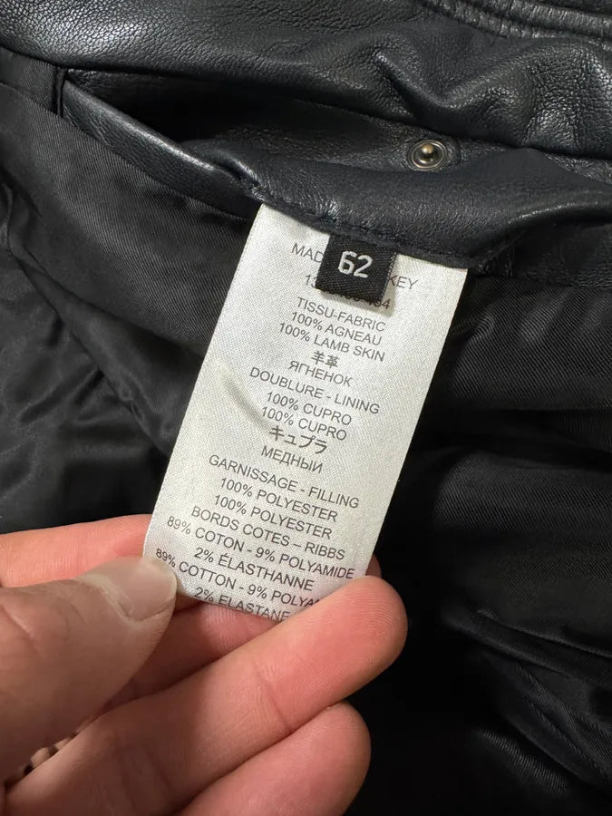 SS2013 Givenchy Navy Lamb Leather Bomber Jacket yEOJDWc 9
