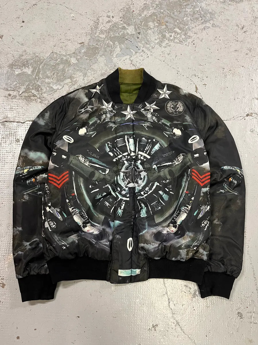 SS2013 Givenchy Reversible Stars & Khaki Bomber Jacket by Riccardo Tisci iuPurEl 0