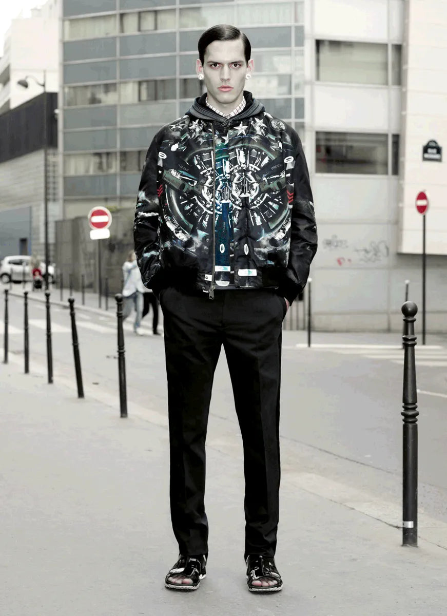 SS2013 Givenchy Reversible Stars & Khaki Bomber Jacket by Riccardo Tisci iuPurEl 1