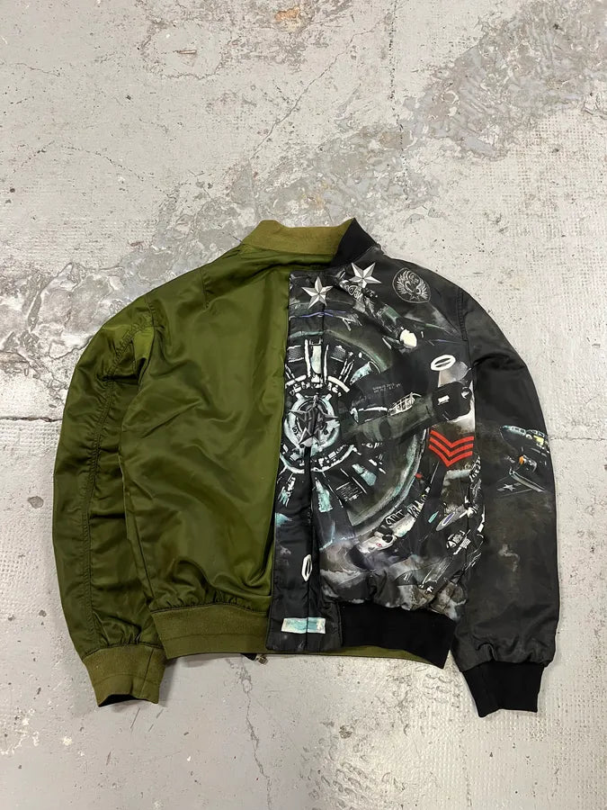 SS2013 Givenchy Reversible Stars & Khaki Bomber Jacket by Riccardo Tisci iuPurEl 3