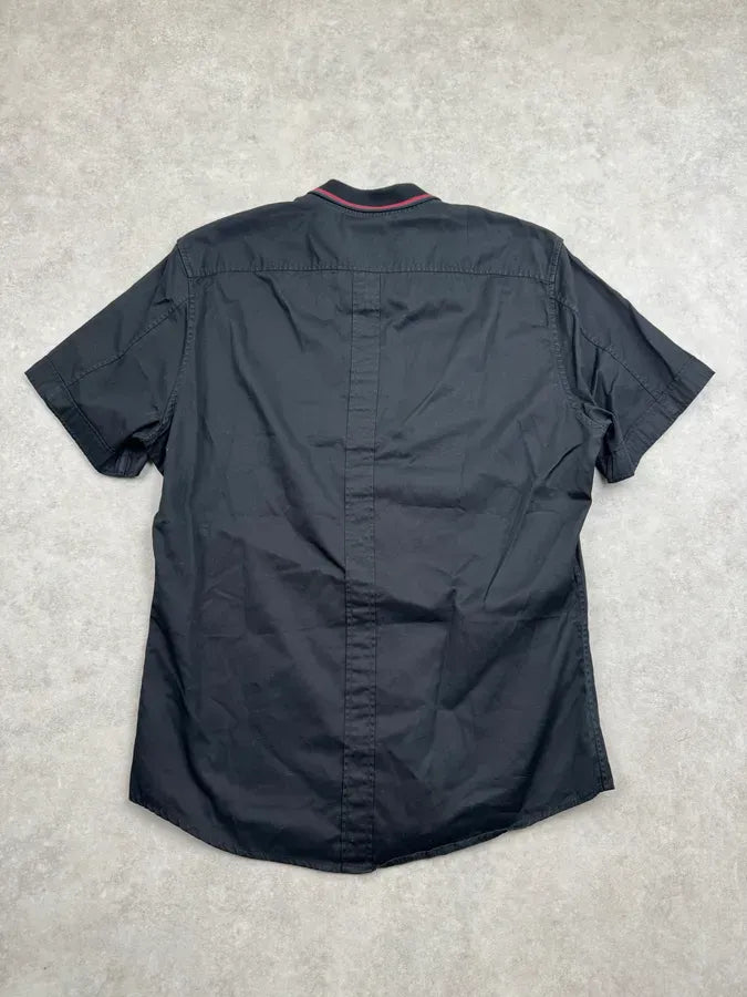 SS2013 Gucci Black Contrast Signature Stripe Shirt jwPjUjw 5