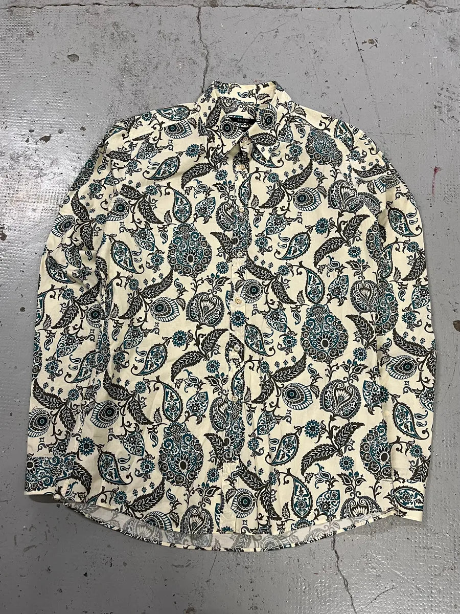 SS2013 Gucci Floral Paisley Beige Shirt sTNbGSG 3