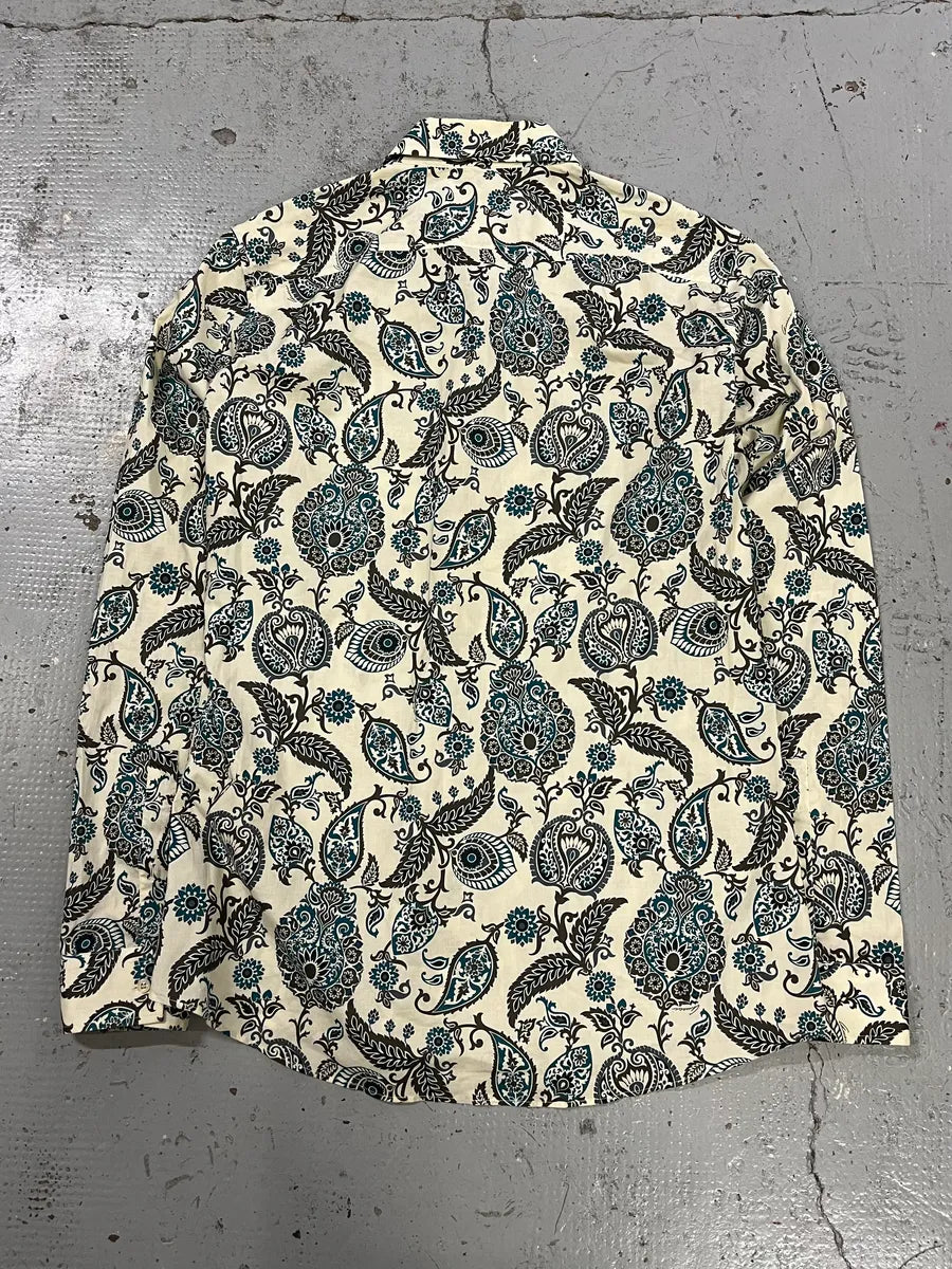 SS2013 Gucci Floral Paisley Beige Shirt sTNbGSG 4