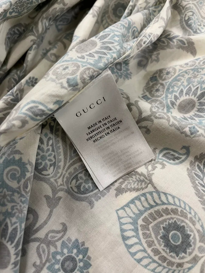 SS2013 Gucci Floral Paisley Beige Shirt sTNbGSG 8