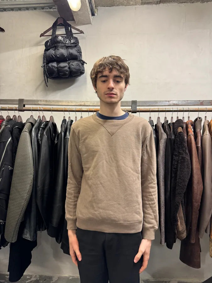 SS2013 Maison Margiela Beige Brown Signature Sweater brfXtyn 1