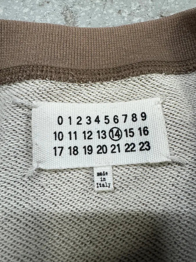 SS2013 Maison Margiela Beige Brown Signature Sweater brfXtyn 7