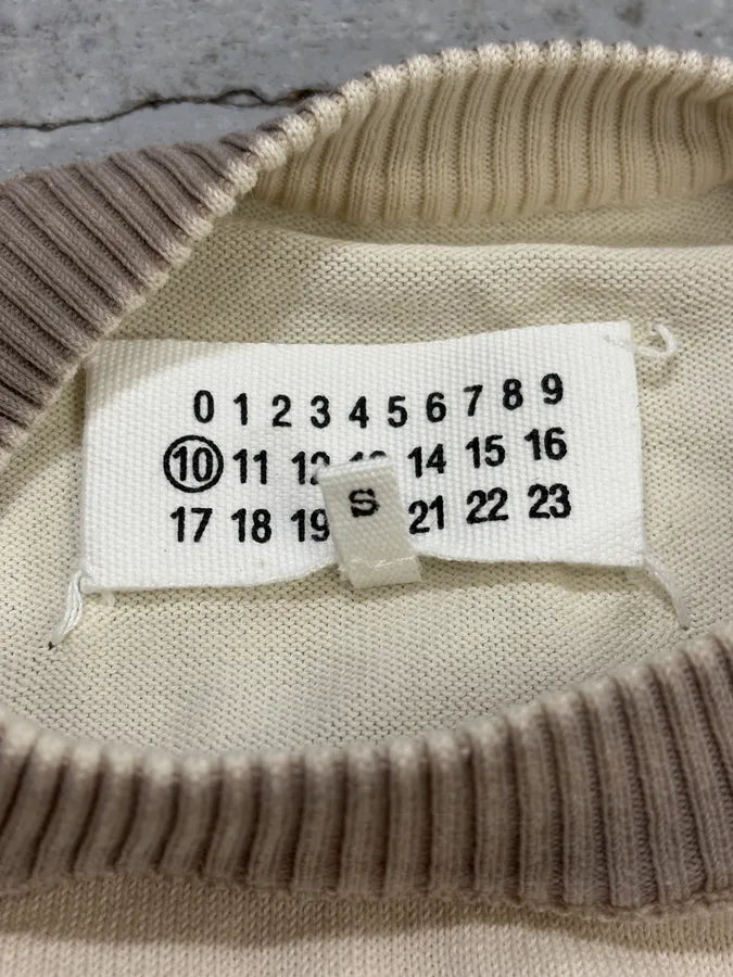 SS2013 Maison Margiela Beige & Brown Gradiant Classy Sweater cptoJTB 9