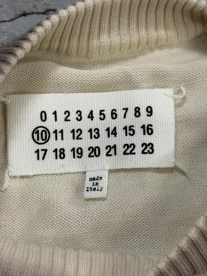 SS2013 Maison Margiela Beige & Brown Gradiant Classy Sweater cptoJTB 8