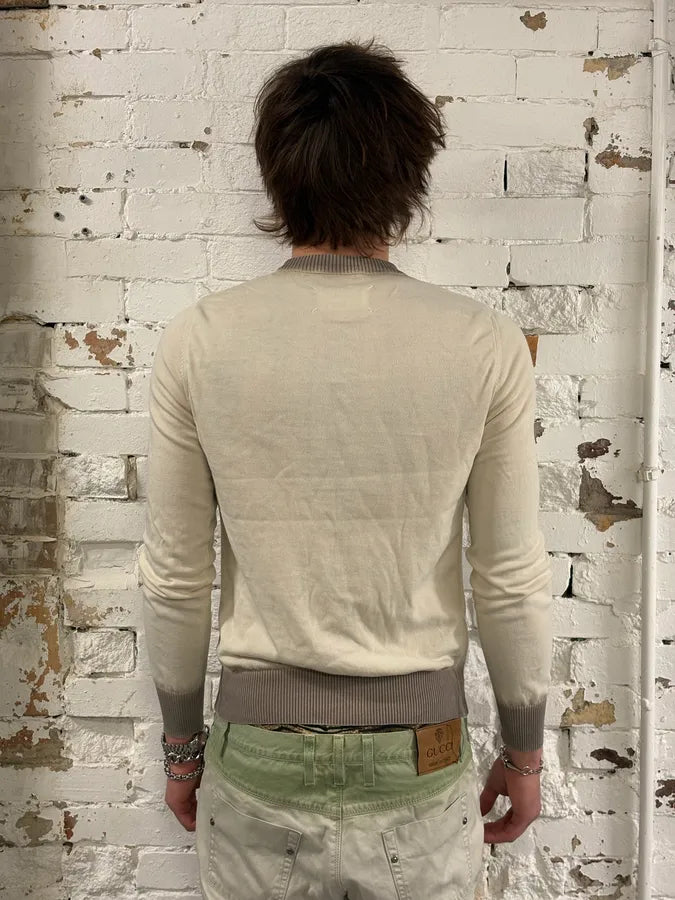 SS2013 Maison Margiela Beige & Brown Gradiant Classy Sweater cptoJTB 2