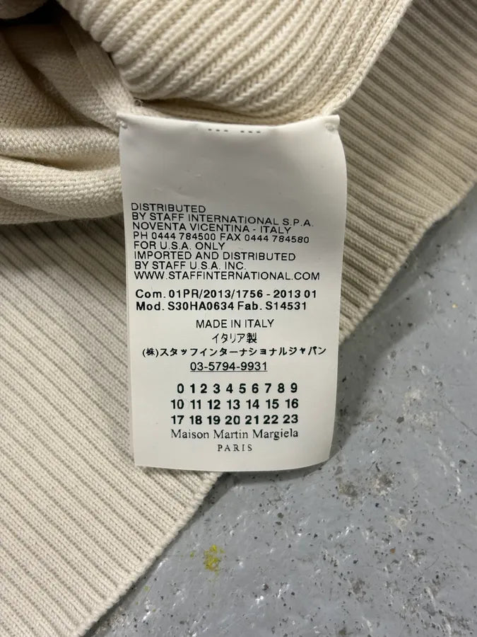 SS2013 Maison Margiela Beige & Brown Gradiant Classy Sweater cptoJTB 10
