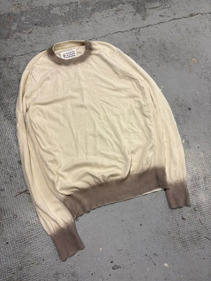 SS2013 Maison Margiela Beige & Brown Gradiant Classy Sweater cptoJTB 3