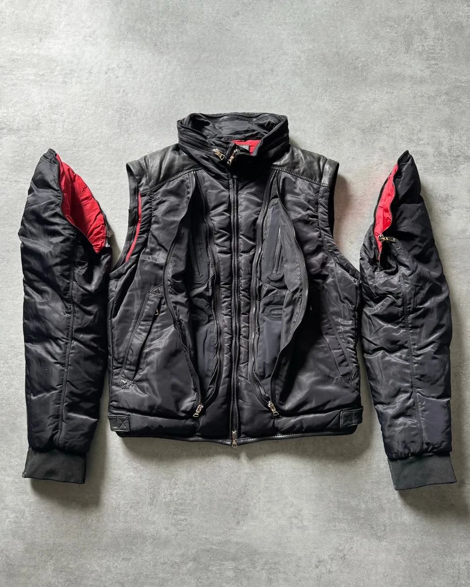 SS2013 Marithé + François Girbaud Bagawear Ballistic Tactical Black Jacket vhSNJMn 0