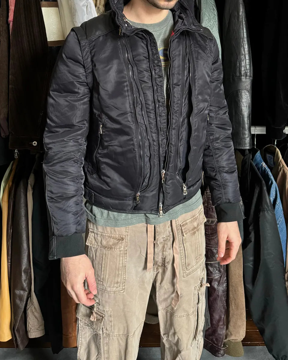 SS2013 Marithé + François Girbaud Bagawear Ballistic Tactical Black Jacket vhSNJMn 1