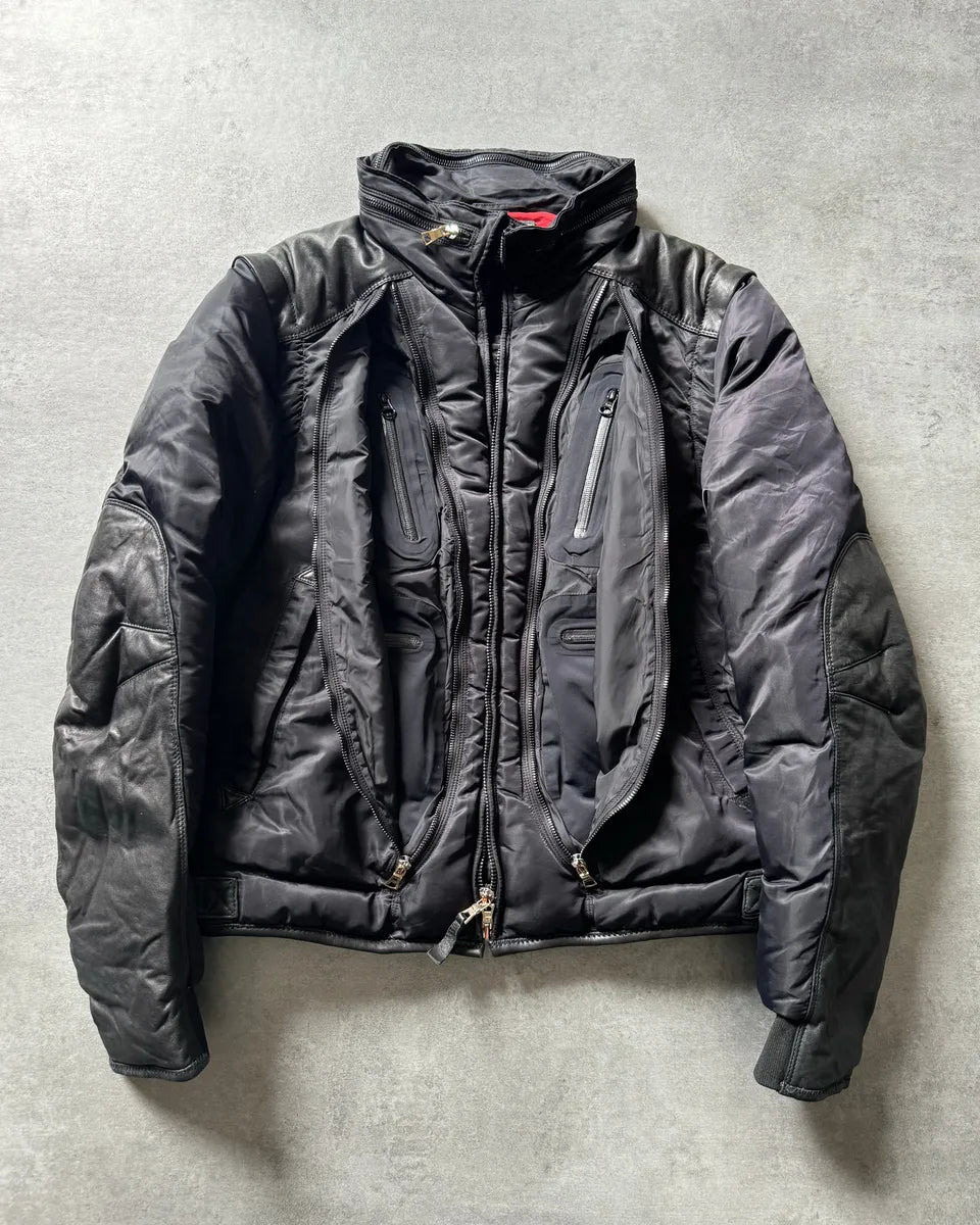 SS2013 Marithé + François Girbaud Bagawear Ballistic Tactical Black Jacket vhSNJMn 3