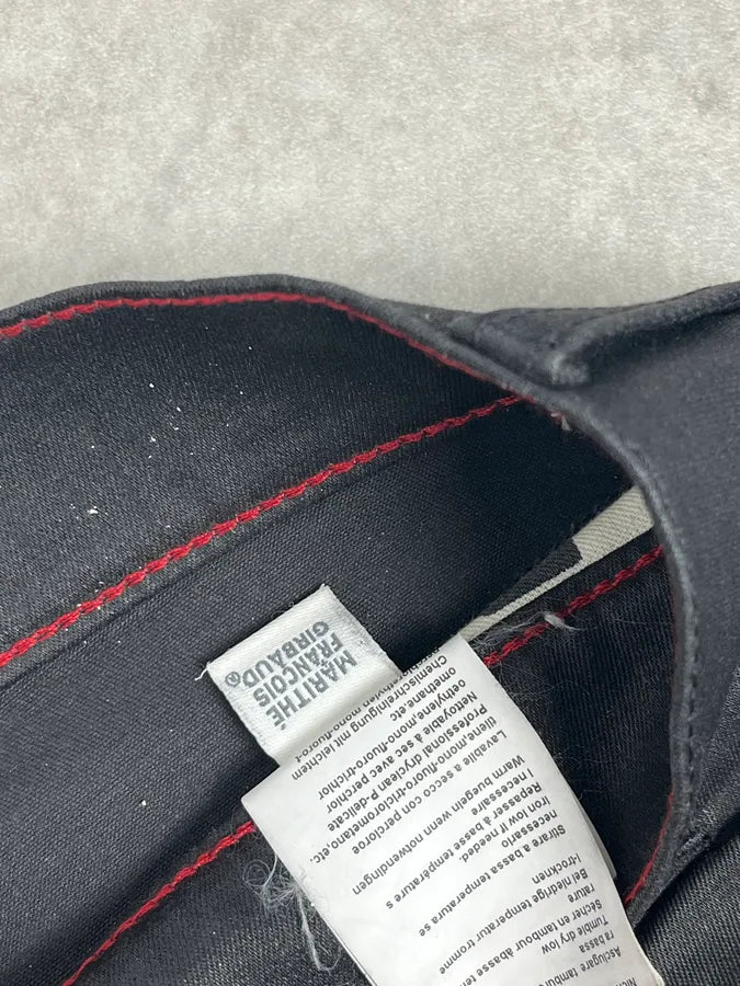 SS2013 Marithé + François Girbaud Black Waxed Slim Denim Jeans UyPNNSK 11