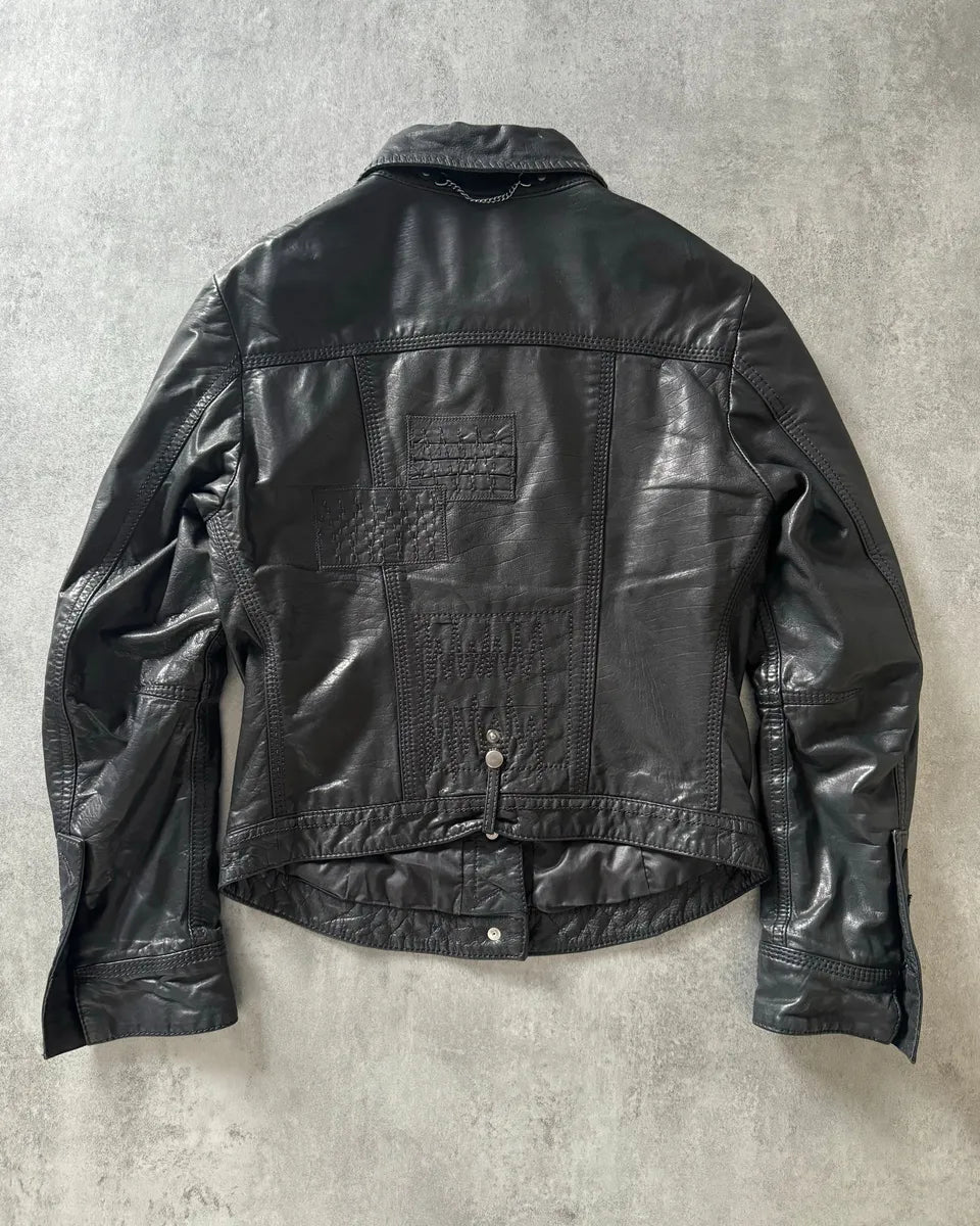 SS2013 Marithé + François Girbaud Calfwax Black Shadow Jacket ebLJNzB 1