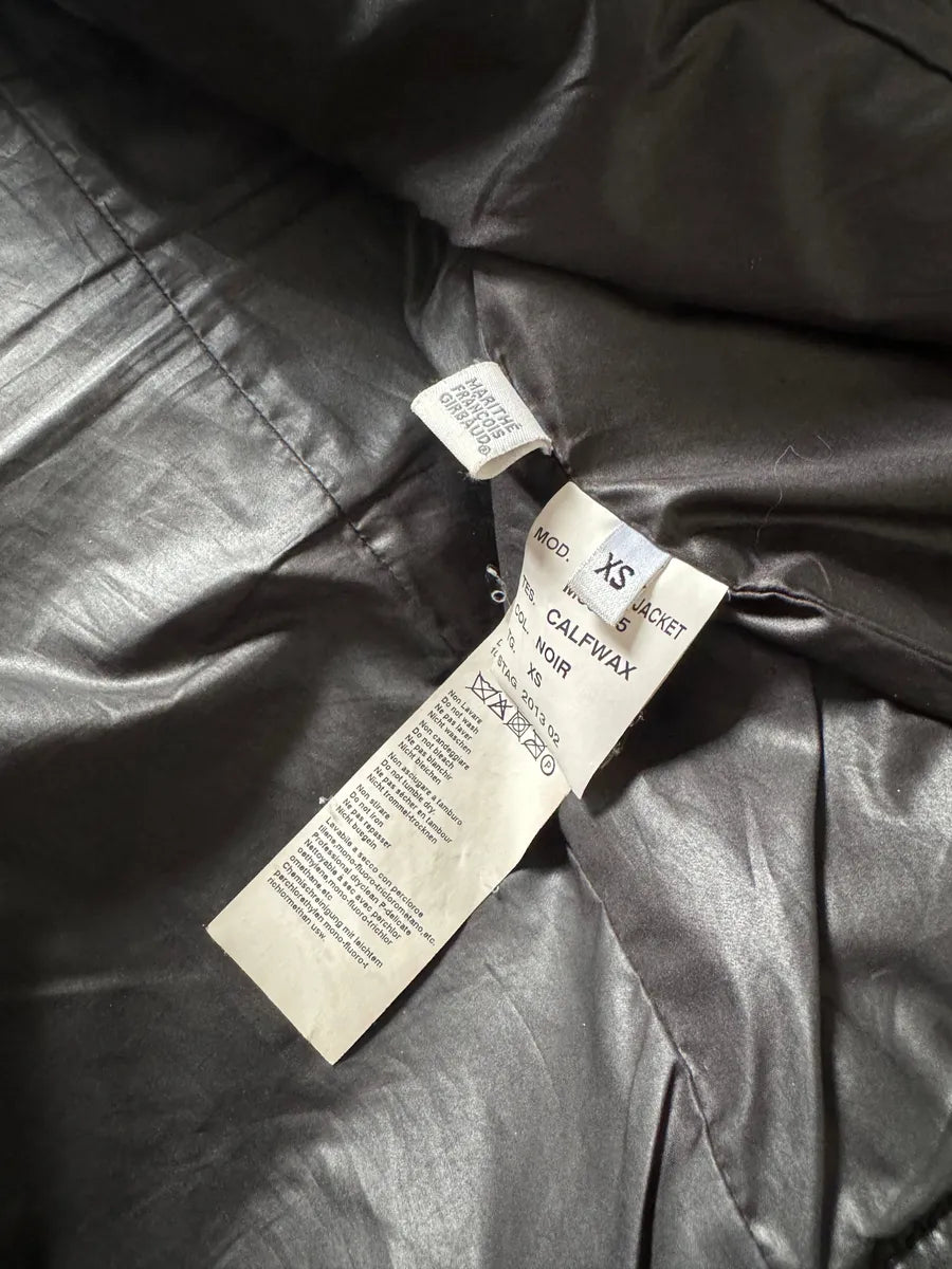 SS2013 Marithé + François Girbaud Calfwax Black Shadow Jacket ebLJNzB 4