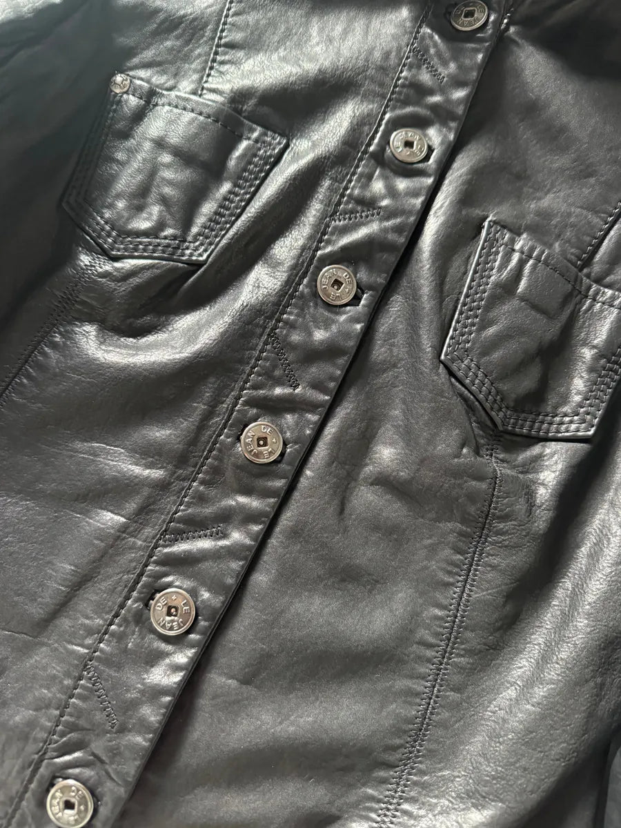 SS2013 Marithé + François Girbaud Calfwax Black Shadow Jacket ebLJNzB 9