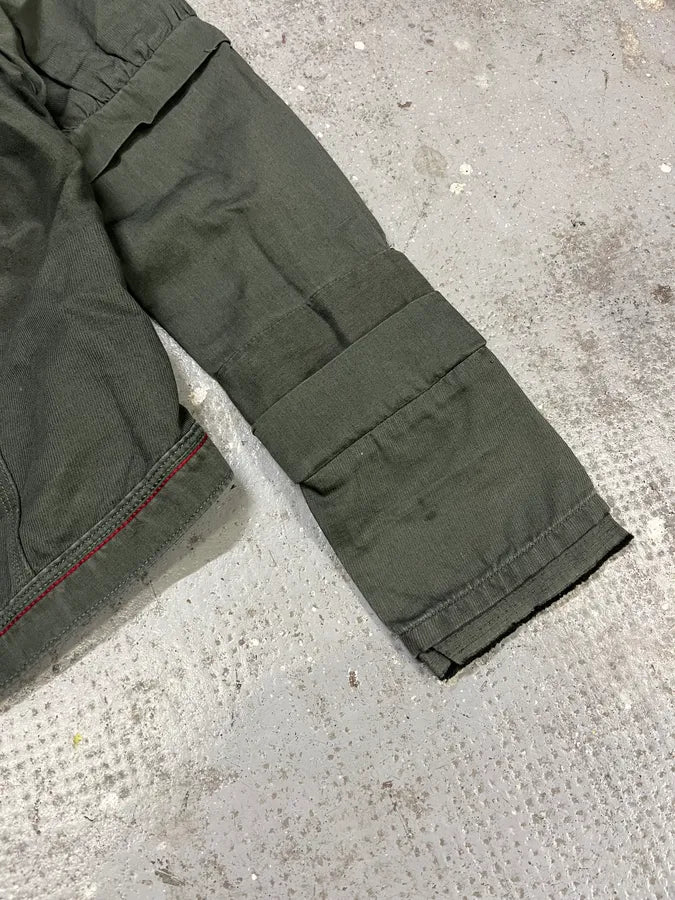 SS2013 Marithé + François Girbaud Green Buttoned Light Jacket (M) KhxRwMk 3