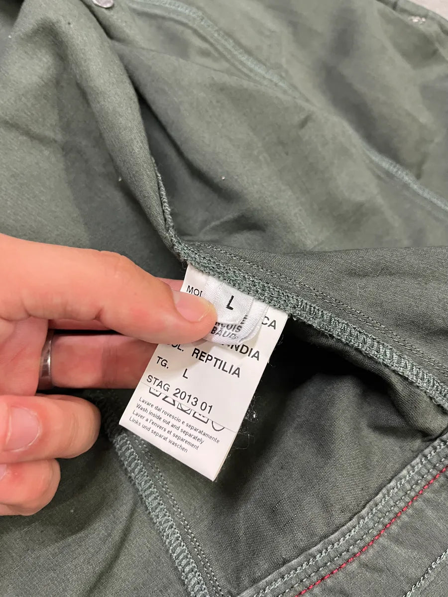 SS2013 Marithé + François Girbaud Green Buttoned Light Jacket KhxRwMk 10