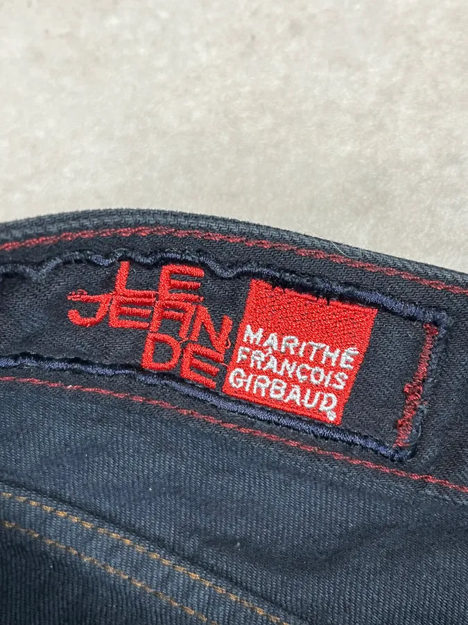 SS2013 Marithé + François Girbaud Navy Blue Studded Denim Jeans NFqKgTS 10