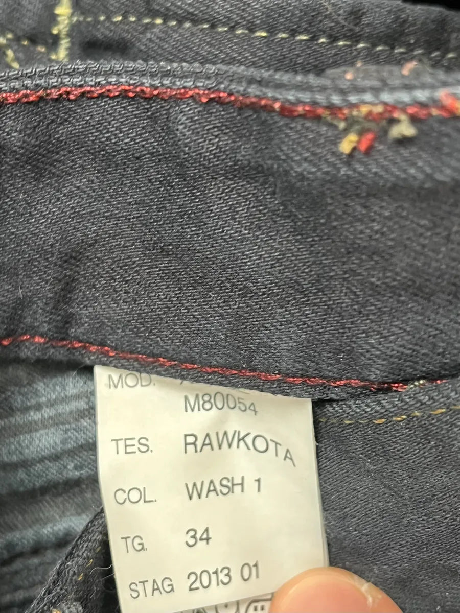 SS2013 Marithé + François Girbaud Navy Blue Studded Denim Jeans NFqKgTS 8