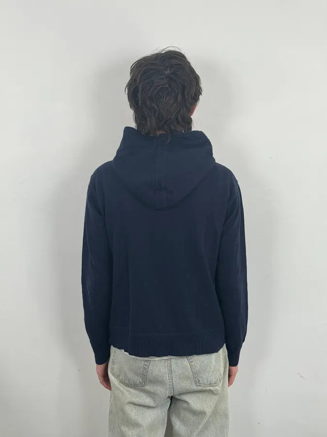 SS2013 Marithé + François Girbaud Navy Wool Zip-up Hoodie jNTqKHi 2
