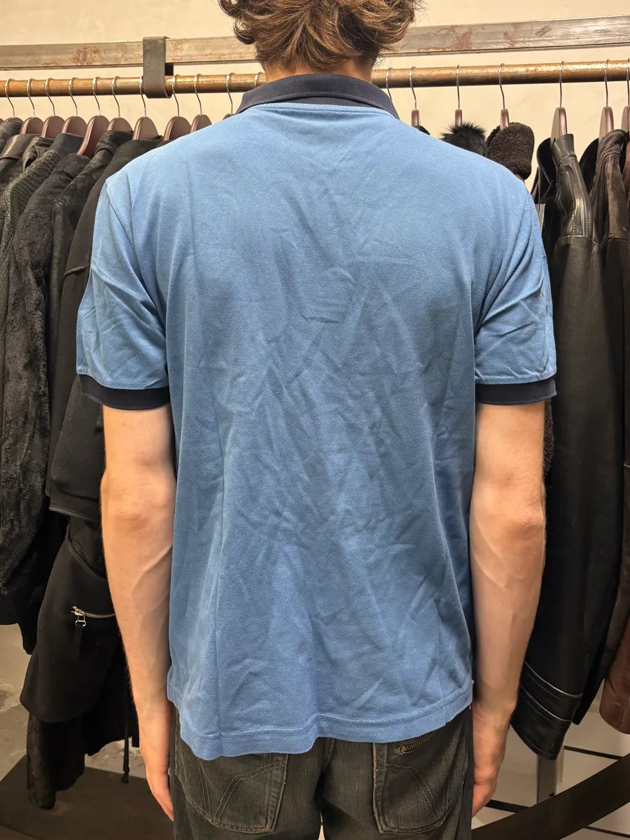 SS2013 Prada Blue Propaganda Polo Shirt (M) lODKGha 2
