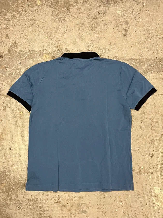 SS2013 Prada Blue Propaganda Polo Shirt (M) lODKGha 5