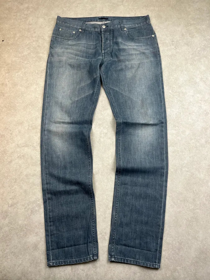 SS2013 Prada Faded Blue Large Denim Jeans hLSMeaD 3