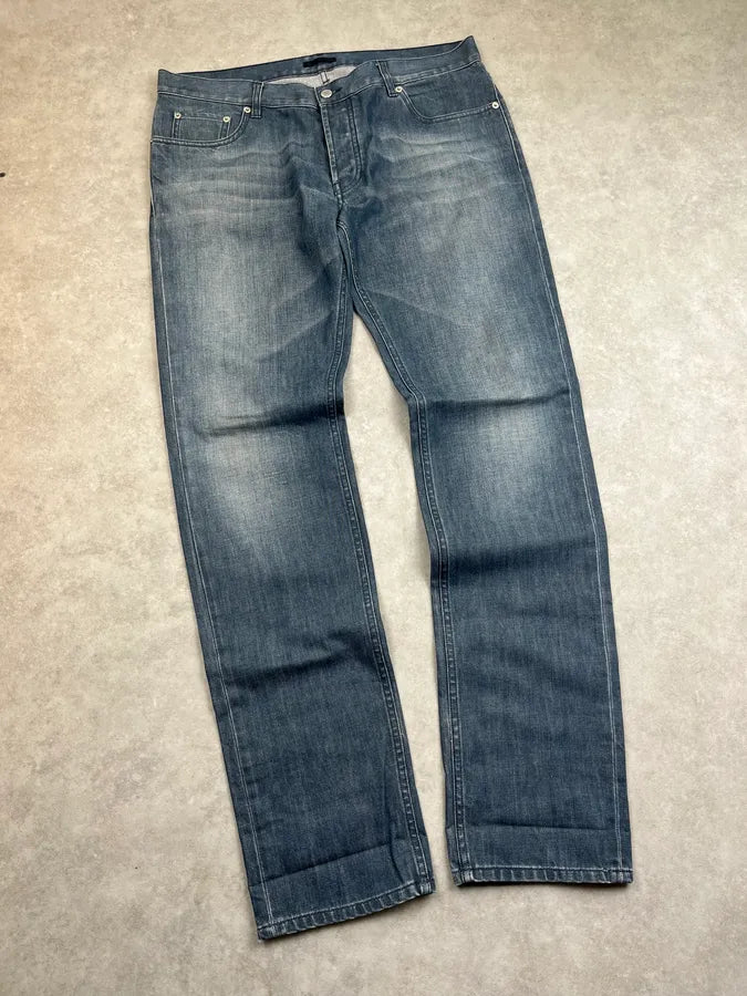 SS2013 Prada Faded Blue Large Denim Jeans hLSMeaD 5