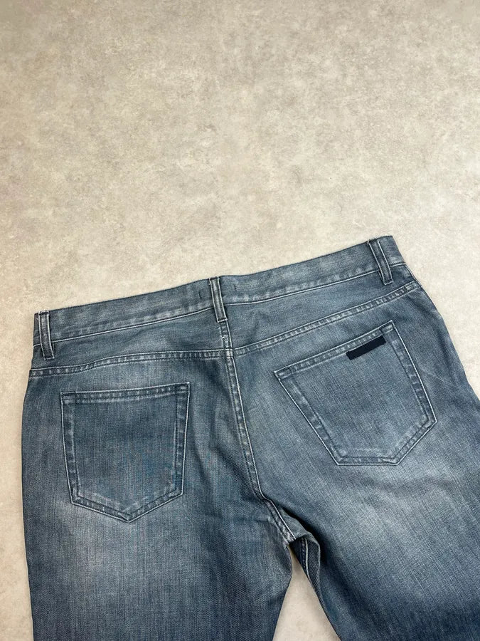 SS2013 Prada Faded Blue Large Denim Jeans hLSMeaD 7