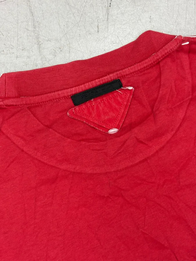 SS2013 Prada Red Pixelated Face T-Shirt incRdKF 6