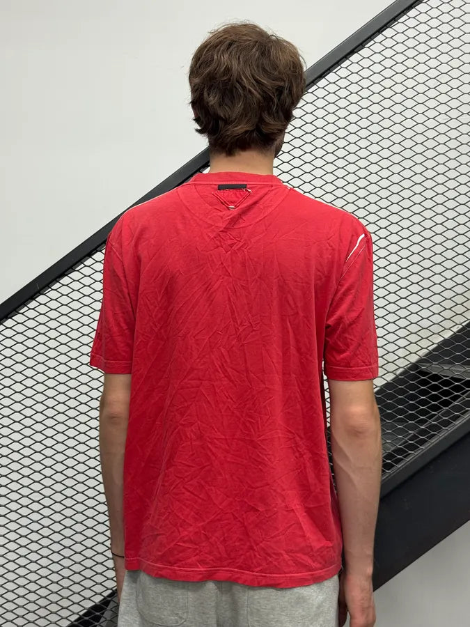 SS2013 Prada Red Pixelated Face T-Shirt incRdKF 2
