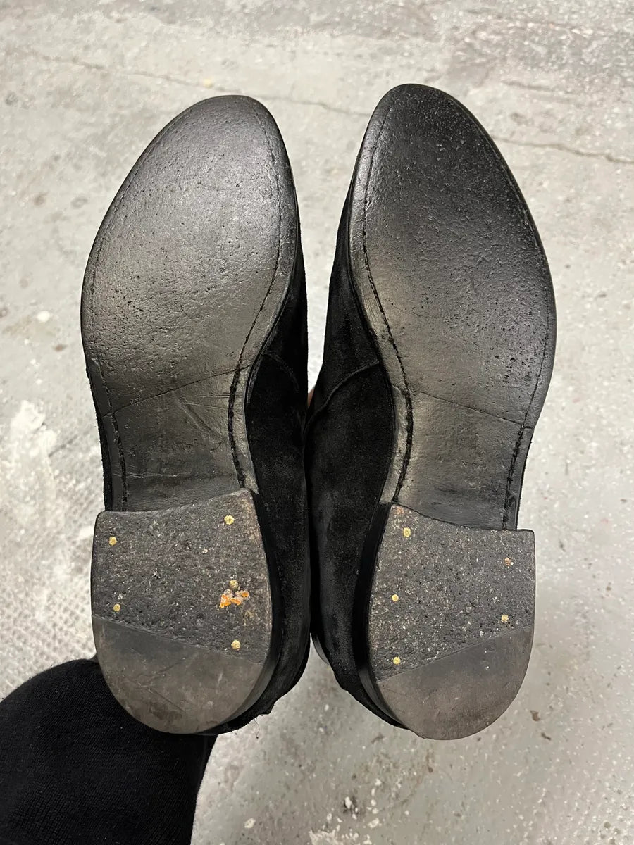 SS2013 Saint Laurent Wyatt Black Suede Jodhpur by Hedi Slimane wNbFVnC 10