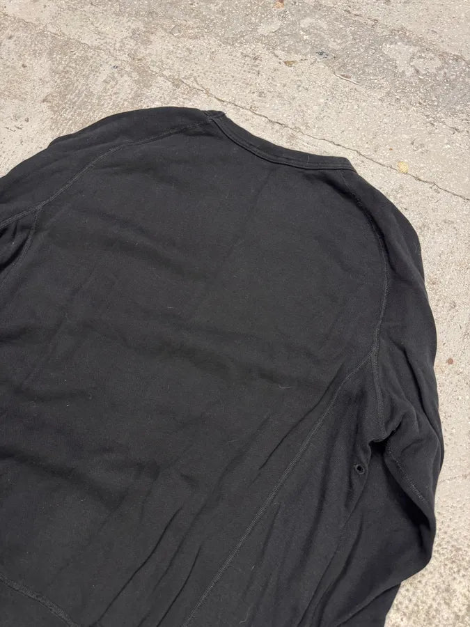 SS2014 Acne Studios Blue Nylon Black Cotton Sweater oLIbXzR 6