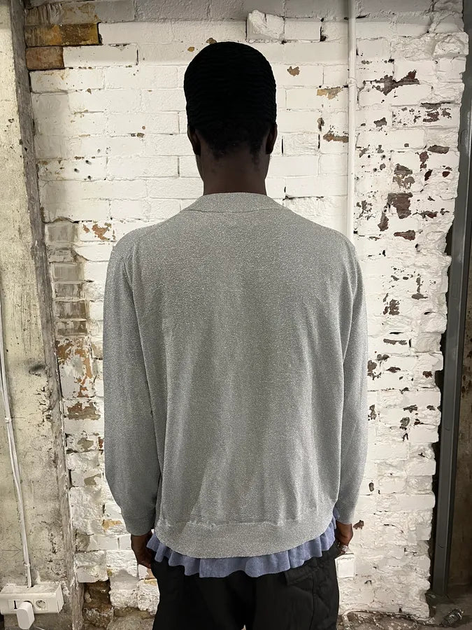 SS2014 Acne Studios Grey Layered Sweater ZFlcuuX 2