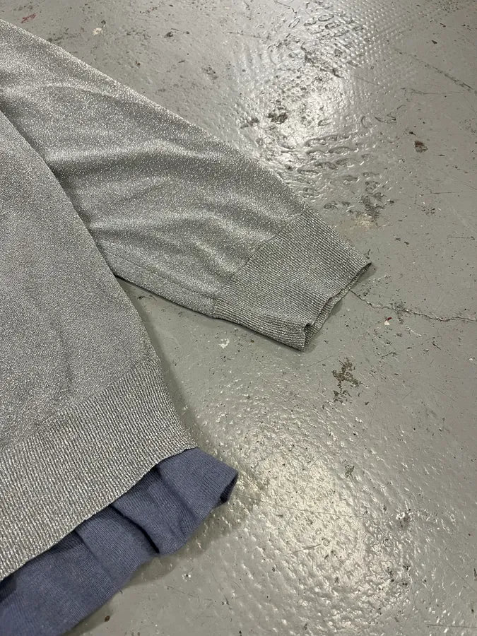 SS2014 Acne Studios Grey Layered Sweater ZFlcuuX 6