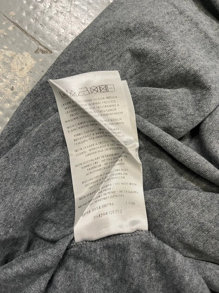 SS2014 Alexander McQueen Feathers V Neck Grey T-Shirt VxZdEXy 7